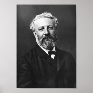 Poster Jules Verne Portrait - Par Felix Nadar - 1878