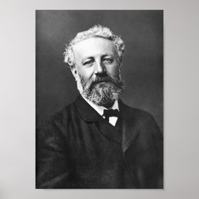 Poster Jules Verne Portrait - Par Felix Nadar - 1878 (Devant)