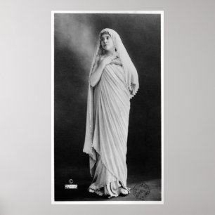 Poster Julia Bartet dans le "Antigone" par Sophocles