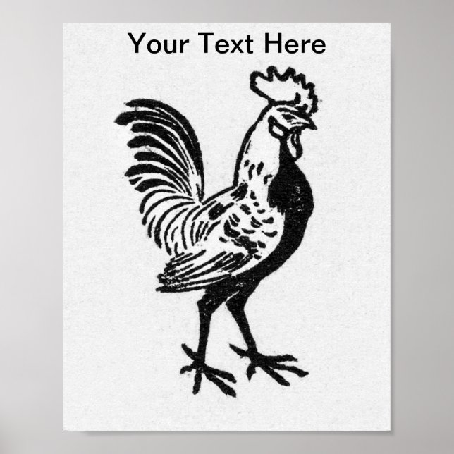 Poster Julie de Graag Rooster (Devant)
