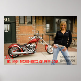 Poster Julie, Mme High Desert-BIrds de Prey 2008