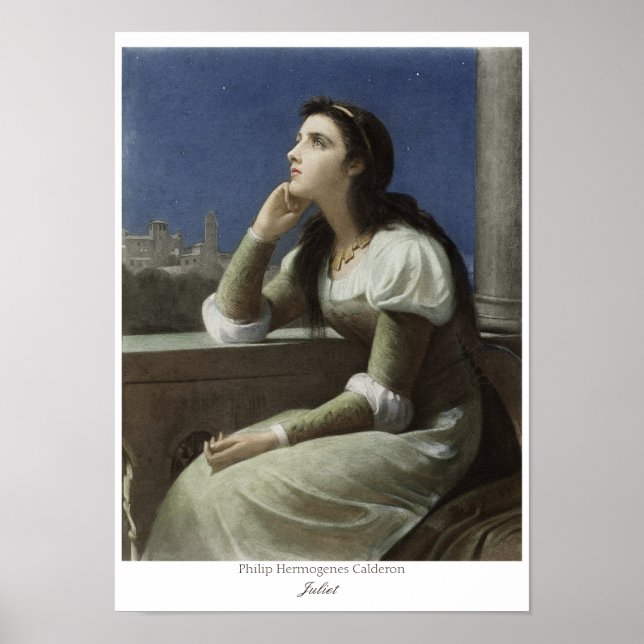Poster Juliet au balcon CC0150 Philip H Calderon (Devant)