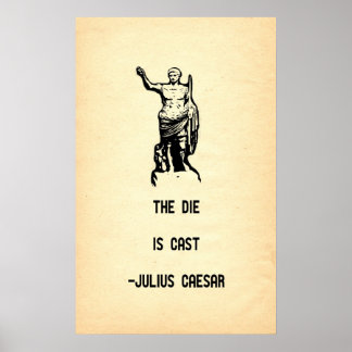 Poster Julius César Citation La Mort Est Cast