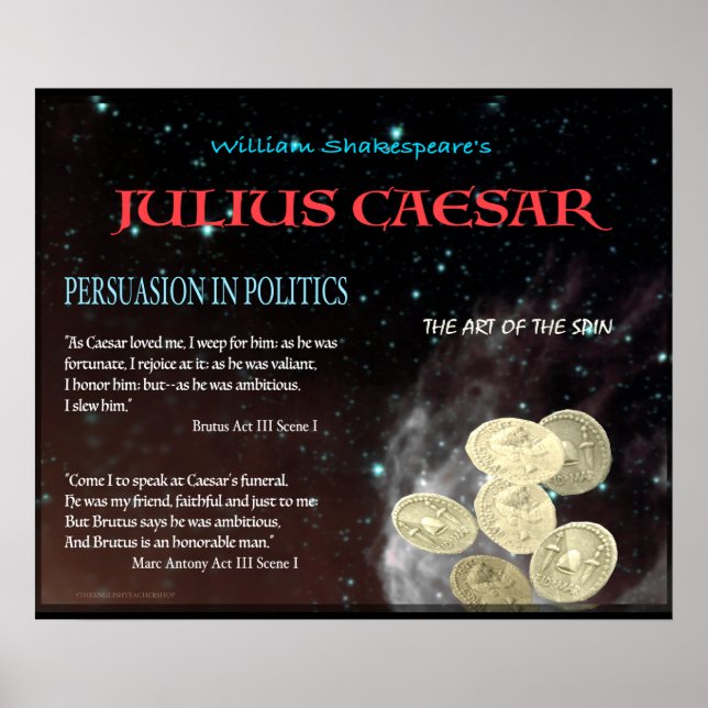 Poster Julius César Persuasion en politique (Devant)