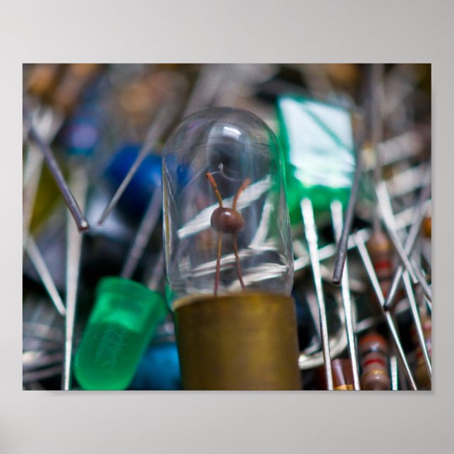 Poster Jumelage de pièces électroniques (Devant)