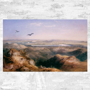 Poster Junction of the Yellowstone and Missouri by Bodmer