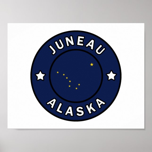 Poster Juneau Alaska (Devant)