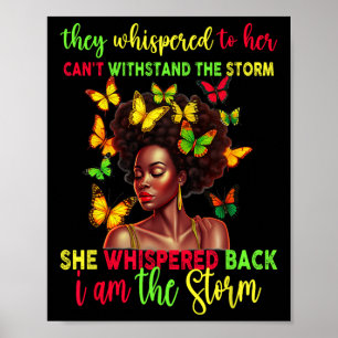 Poster JunetDix Melanin Fille Black Femmes Afro Black Son