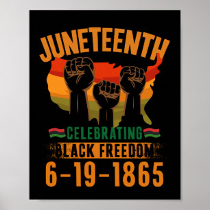 Poster Juneteenth Célébrant la liberté noire 186 Africain