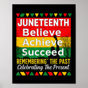 Poster Juneteenth est mon jour de l'indépendance Fierté n