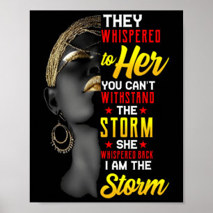 Poster Juneteenth Je Suis La Tempête Femmes Noires Mois D