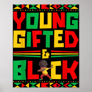 Poster Junetten Young Black Boy African American Historie