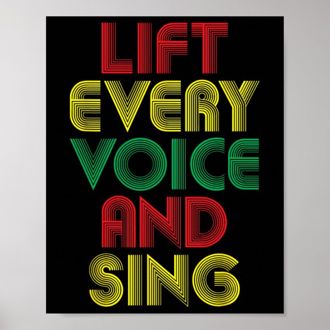 Poster JunetXVII Soulevez chaque chant vocal Noir Histoir (Devant)