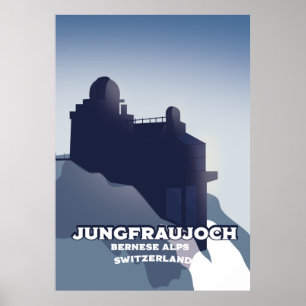 Poster Jungfraujoch, Jungfraujoch Alpes bernoises