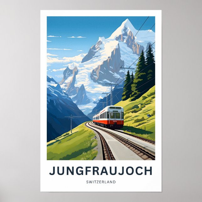 Poster Jungfraujoch Suisse Imprimer (Devant)