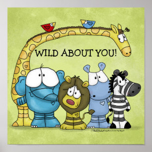 Poster Jungle Friends-Wild About You