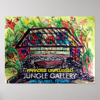 POSTER JUNGLE GALLERY GRANDE ÎLE, HAWAII