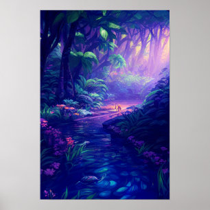 Poster Jungle magique