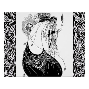 Poster Jupe Peacock Beardsley Art Nouveau
