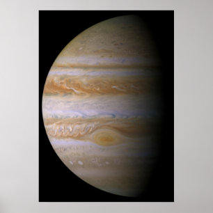 Poster Jupiter comme vu par la sonde d'espace Cassini