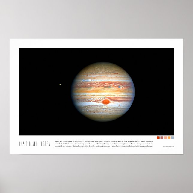 Poster Jupiter et Europa (Devant)