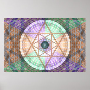 Poster Jupiter Et Terre Par Martineau