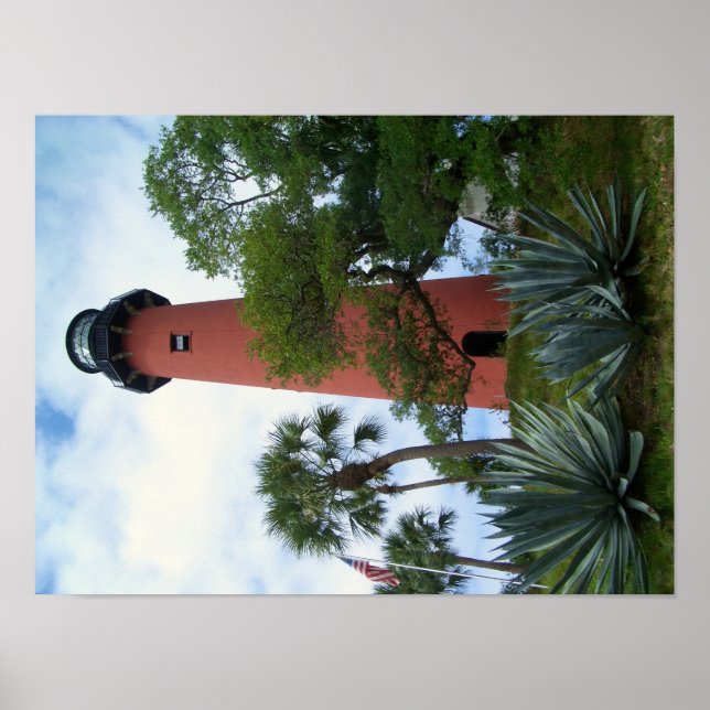 Poster Jupiter Inlet Lighthouse & Museum Jupiter Floride (Devant)