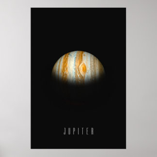 Poster Jupiter-Le roi géant du gaz avec la grande place r