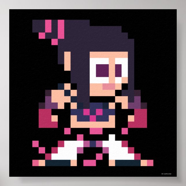 Poster Juri à 8 bits (Devant)
