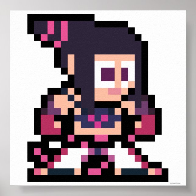 Poster Juri à 8 bits (Devant)