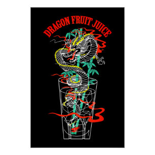 Poster Jus de fruit du dragon