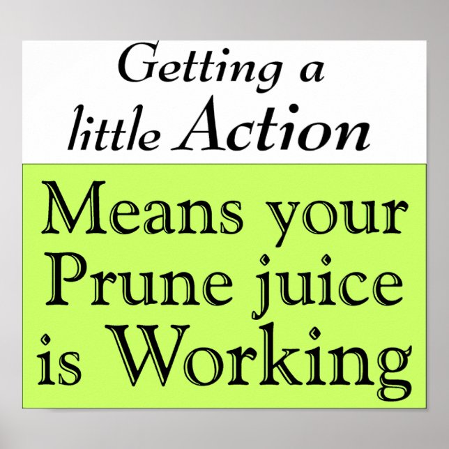 Poster Jus de prune (Devant)