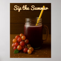 Jus de raisin rouge vieux - "Siroter l'été