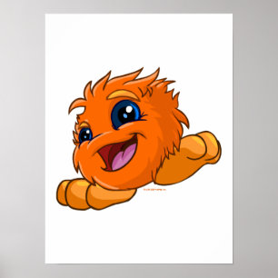 Poster Jus d'orange heureux