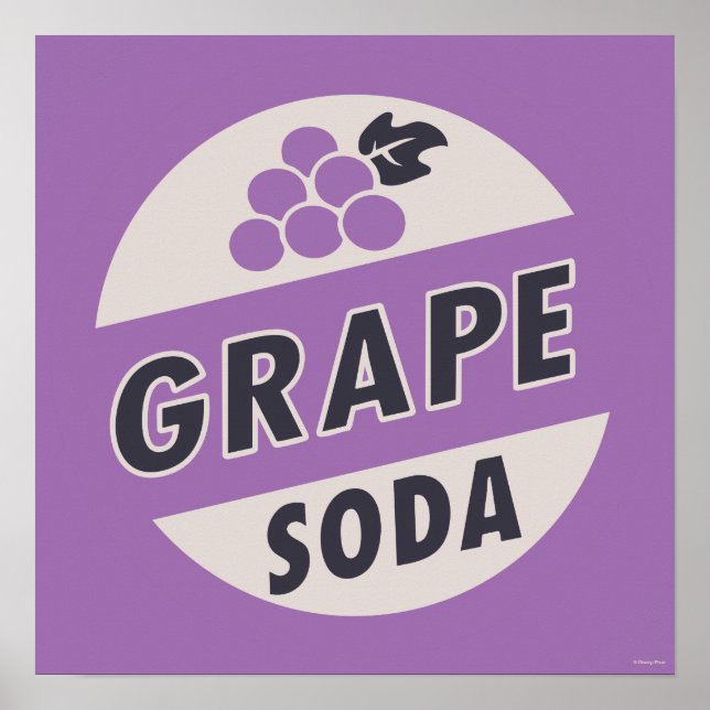 Poster JUSQU' | Soda de raisin (Devant)