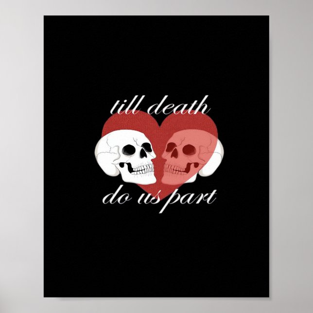 Poster Jusqu'à ce que la mort nous sépare Citation crâne  (Devant)