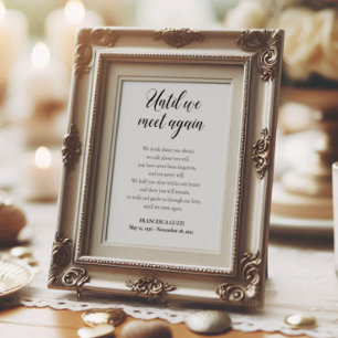 Poster Jusqu'à ce que nous nous retrouvions Poème mémoria