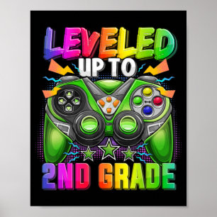 Poster Jusqu'À La 2E Année Gamer Retour À L'École Premièr