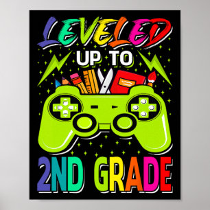 Poster Jusqu'À La 2E Année Gamer Retour À L'École Premièr
