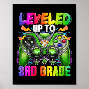 Poster Jusqu'À La 3E Classe Gamer Retour À L'École Premiè