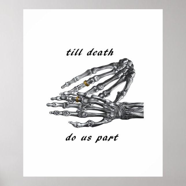 Poster Jusqu'à la mort Faisons-nous partie Skeleton Hands (Devant)