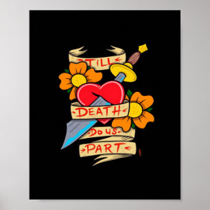 Poster Jusqu'à la mort Faisons-nous partie Tatouage Vinta