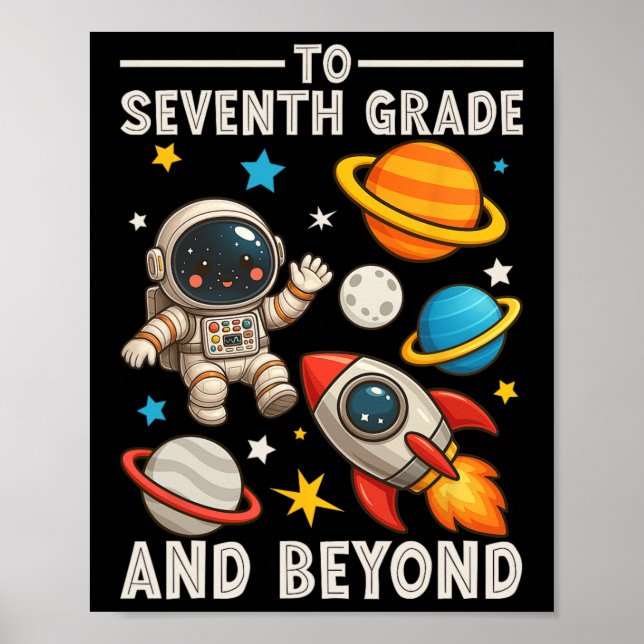 Poster Jusqu'à la septième année et au-delà Astronaute dr (Devant)