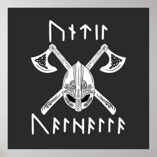 Poster Jusqu'à Valhalla dans Rune Norse