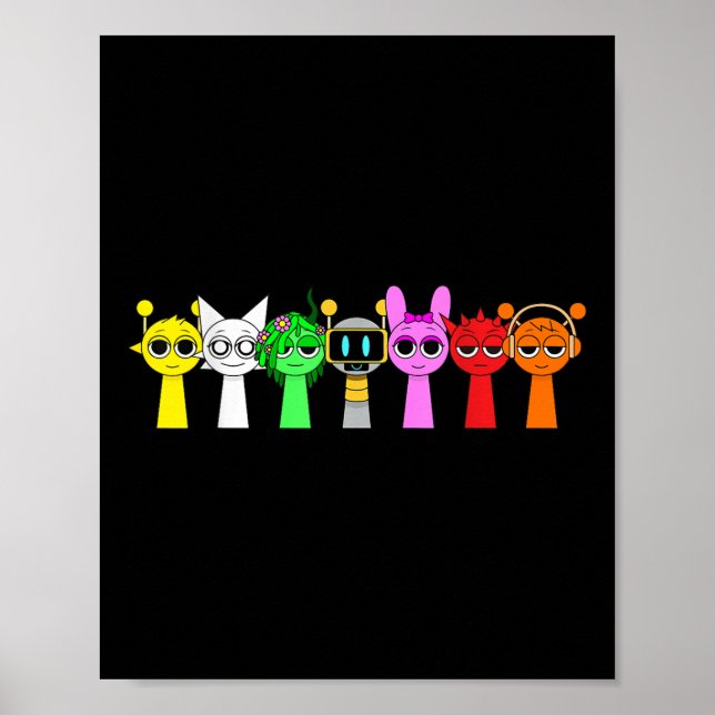 Poster Just A Boy Who Loves Sprunky Funny Sprunky Game  (Devant)