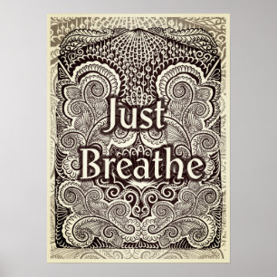 Poster Just Breathe - Citation positive