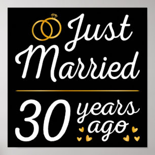 Poster Just Married 30 Years Ago II
