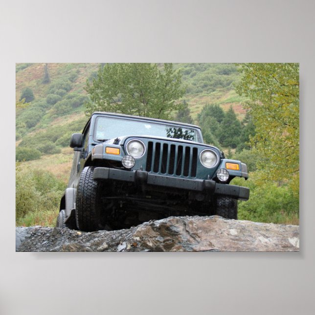 Poster Just Me and My Jeep - Par Logan Guinn (Devant)