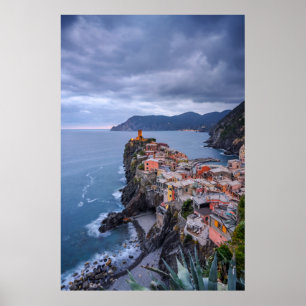 Poster Juste après le coucher du soleil   Vernazza, Cinqu