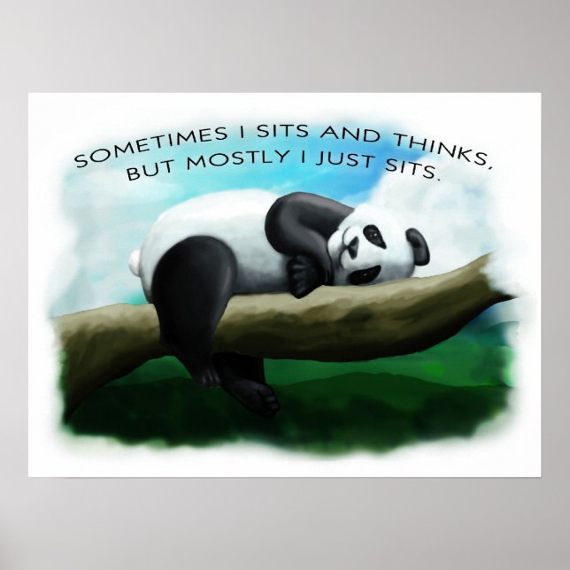 Poster Juste Assis (Devant)